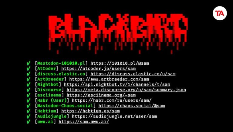 Blackbird in Termux Username & Email Reconnaissance Tool