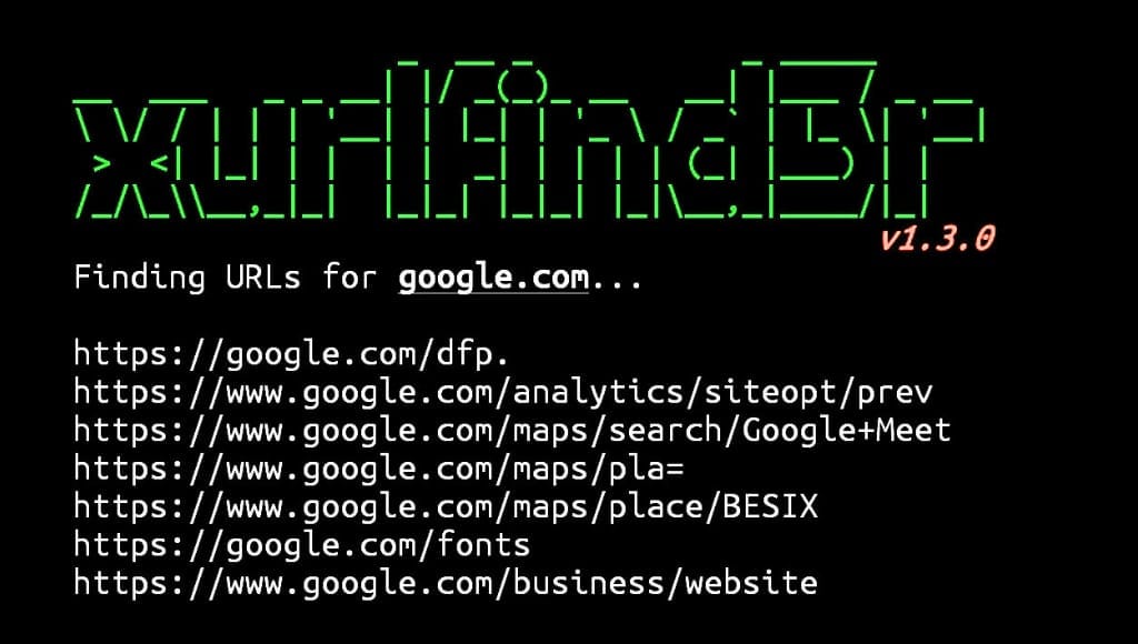 xurlfind3r in Termux installation and usage commands