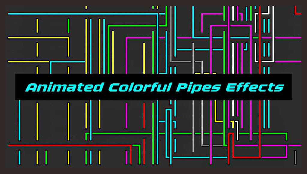 animated colourful moving pipes