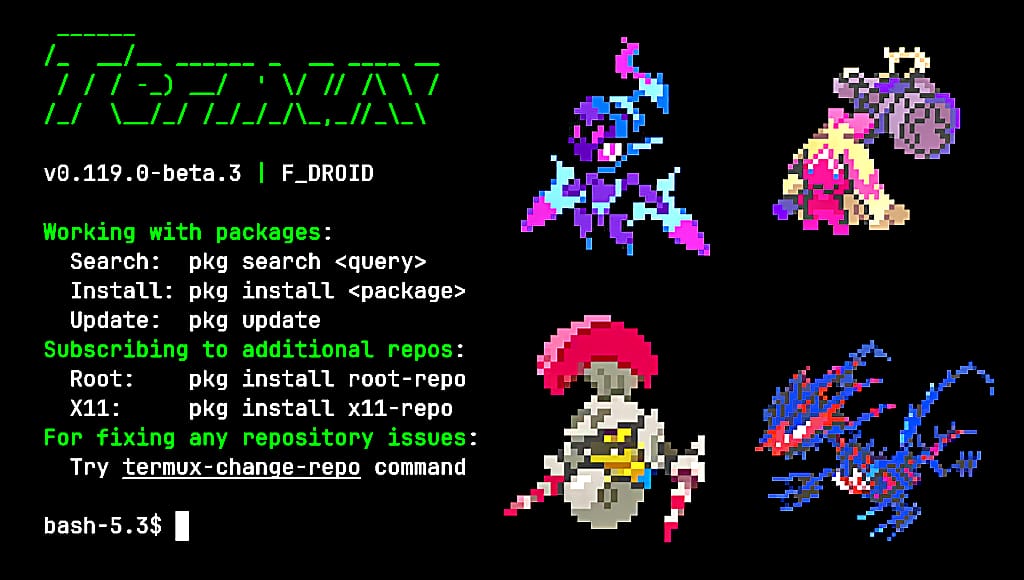 display pokemon sprites in terminal